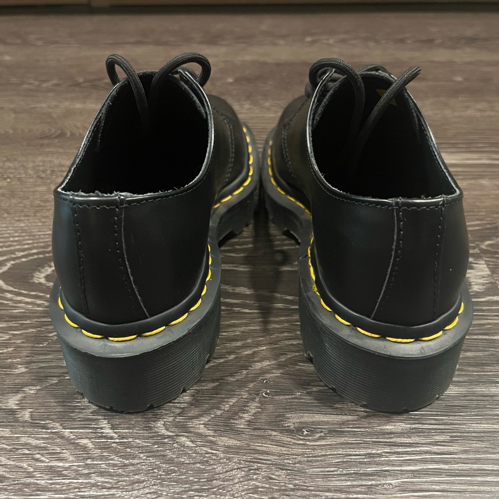 Dr. Martens 1461 Bex Smooth Leather Oxford Black Shoes | Size W5 or M4 - Picture 5 of 8